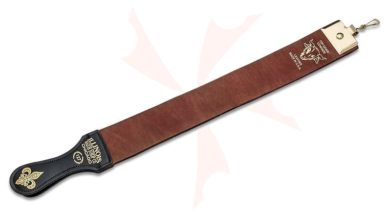 Illinois Razor Strop 2.5 inch x 23 inch Top Grain Cowhide with Handle