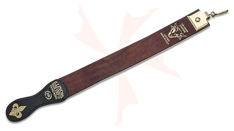 Illinois Razor Strop 2 inch x 20 inch Top Grain Cowhide with Handle