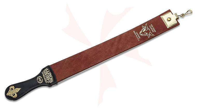 Illinois Razor Strop 2.25 inch x 21 inch Top Grain Cowhide with Handle