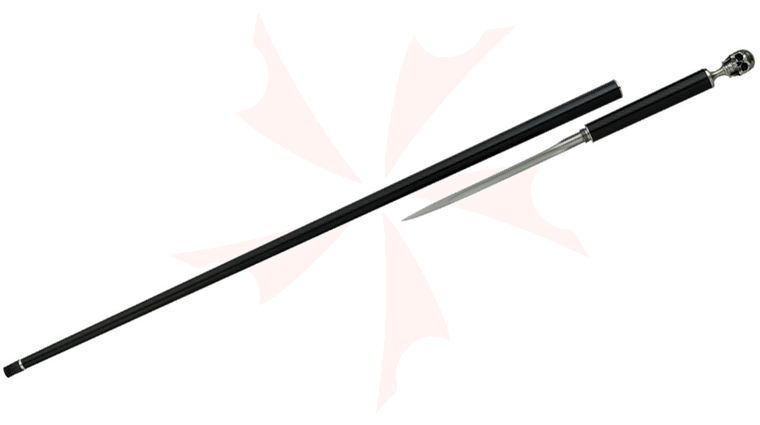 CAS Iberia Dragon King SD12720 Skull Carbon Fiber Spike Cane, 34.25 inch Overall
