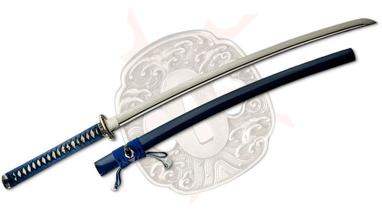 CAS Iberia Dragon King SD35020 Sea Wave Katana Forged Steel Blade, 40.375 inch Overall
