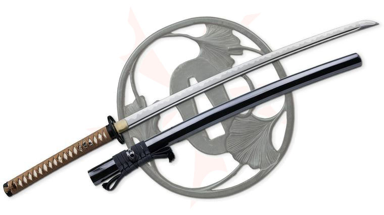 CAS Iberia Dragon King SD35211 Differentially Tempered Autumn Leaf Katana 27.25 inch Blade