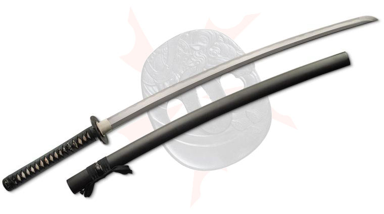 CAS Iberia Dragon King SD35360 WarFire Katana 28.25 inch 1566 Hamon Blade, Cord Wrapped Handle