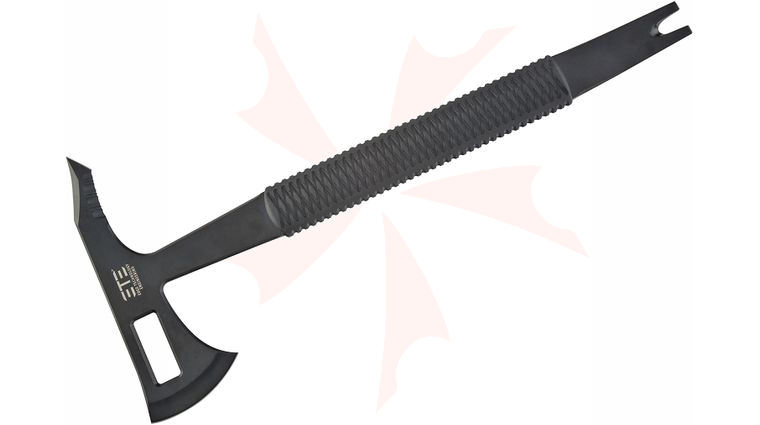 ETE Combat Breaching Tool 16.75 inch Overall, Black TPR Handle, Black Kydex MOLLE Sheath