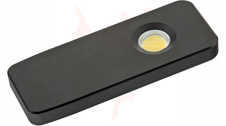 ETE Aluminator 350 Rechargeable Pocket Flood Flashlight, Black Billet Aluminum, 350 Max Lumens