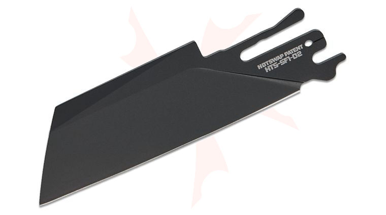 Exceed Designs TiRant Ultra HotSwap D2 Sheepsfoot Plain Blade - Black PVD