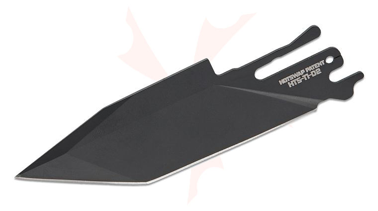 Exceed Designs TiRant Ultra HotSwap D2 Tanto Spear Point Blade - Black PVD