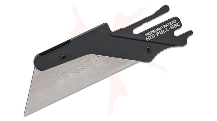 Exceed Designs TiRant Ultra HotSwap Titanium Razor Blade Holder with Full-Edge Usability, Curved Choil - Black PVD