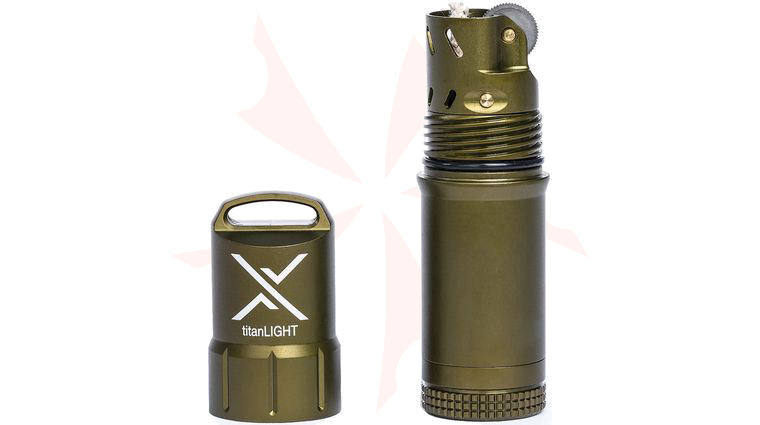 Exotac 5500 titanLIGHT Refillable Lighter, Waterproof, OD Green