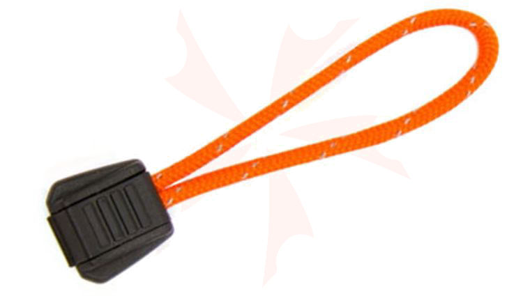 Exotac 9000 tinderZip Emergency Tinder Zipper Pull 5-Pack, Blaze