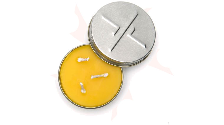 Exotac 2100 Small candleTin Beeswax Survival Candle, Hot Burn 