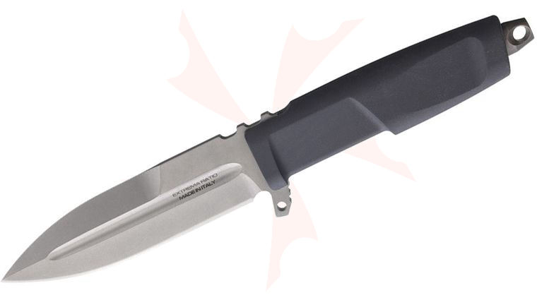 Extrema Ratio Contact C Fixed Blade Knife 5.03 inch N690 Stonewashed Spear Point Blade, Wolf Gray Forprene Handles, Injection Molded Sheath