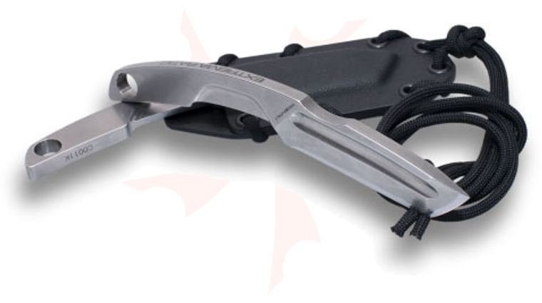 Extrema Ratio NK3 Neck Knife 2.75 inch N690 Stonewashed Tanto Blade, Kydex Sheath