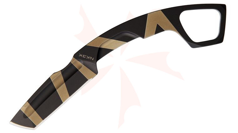 Extrema Ratio NK3 K Karambit-Style Neck Knife 2.75 inch Desert Warfare Tanto Blade, Kydex Sheath