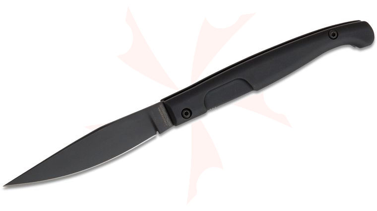 Extrema Ratio Resolza S Folding Knife 3.03 inch Black N690 Blade, Black Anodized Aluminum Handles