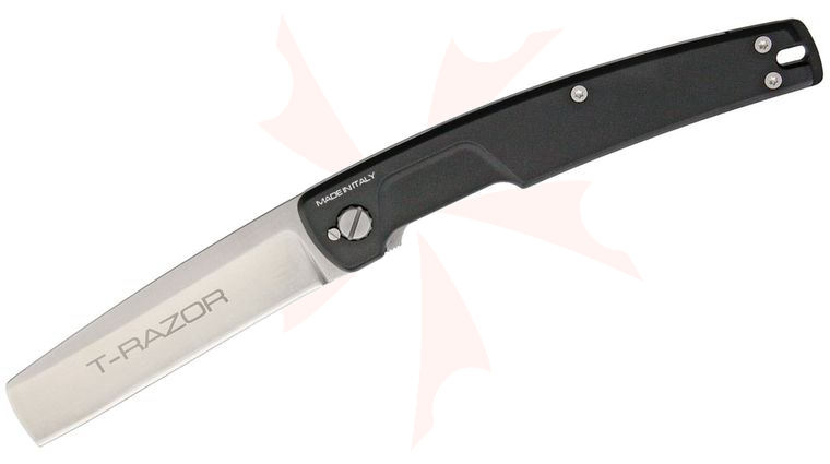 Extrema Ratio T-Razor Folding Knife 3.75 inch N690 Satin Blade, Aluminum Handles