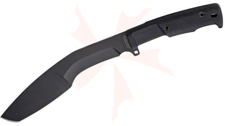 Extrema Ratio KS Kukri 8.82 inch Black N690 Curved Tanto Blade, Forprene Handles