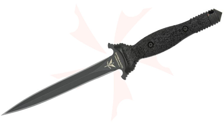 Extrema Ratio Suppressor Dagger 6.69 inch Black N690 Double Edge Blade, Polyamide Handles