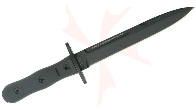 Extrema Ratio Operativo Dagger 7.09 inch Black N690 Double Edge Blade, Forprene Handles