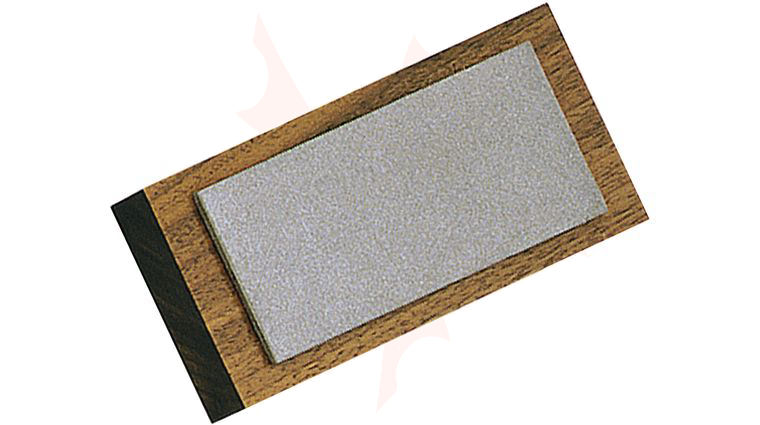 EZE-LAP Diamond Benchstone 4x2 Walnut block Fine Grit