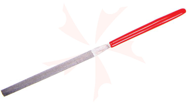 EZE-LAP 612F Fine Grit Needle File, Slitting, Red Handle