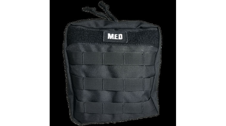 Elite First Aid Level 1 IFAK, Black Pull Away Molle Bag, Bulk Packed