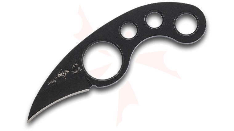 Emerson La Griffe Fixed 1.75 inch Black 154CM Blade, Skeletonized Handle