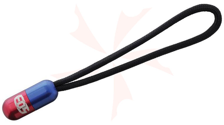 EOS Blue/Red Aluminum Pill Bead