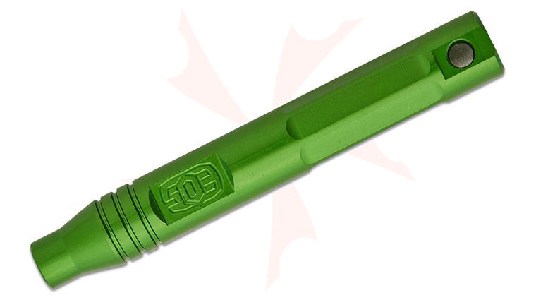 EOS Green Aluminum Screw Blaster Keychain Bit Driver