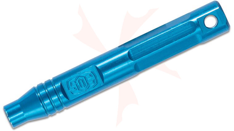EOS Blue Aluminum Screw Blaster Keychain Bit Driver