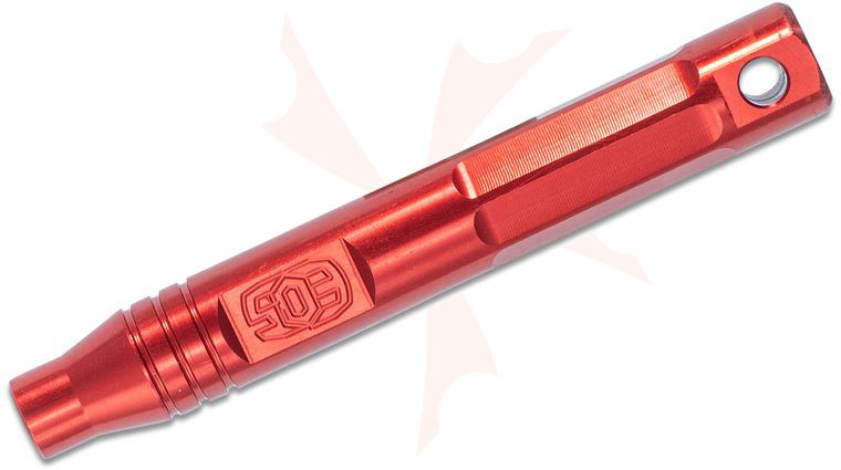 EOS Red Aluminum Screw Blaster Keychain Bit Driver