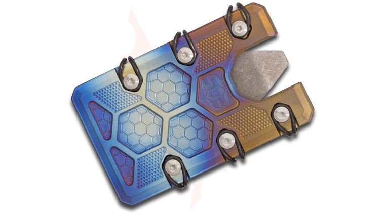 EOS Titanium 2.5 Wallet, Flamed