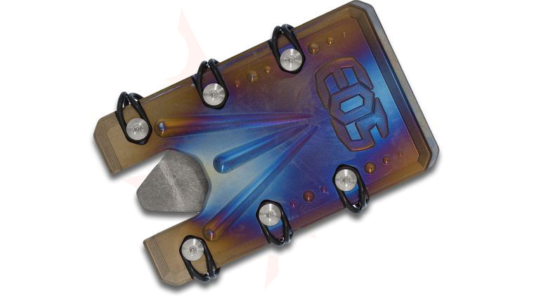 EOS Titanium 2.0 Wallet, Flamed