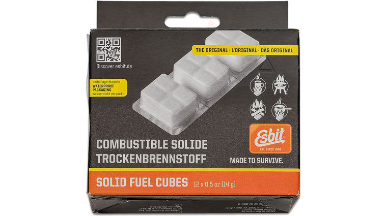 Esbit 12 Pack of Solid Fuel Cubes (14g)