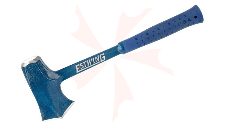 Estwing Timber Titan Splitting Tool Axe 16.25 inch Overall, Blue Powder Coat, Blue Rubber Handle, Blue Nylon Sheath