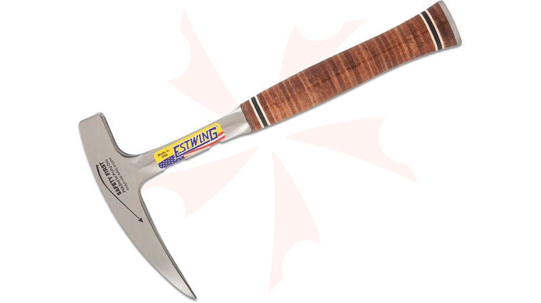 Estwing Rock Pick 13 inch Overall, Stacked Leather Handle, No Sheath