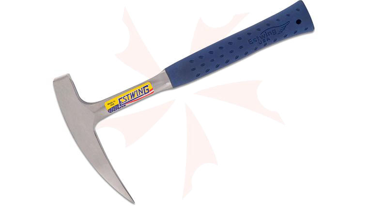 Estwing Rock Pick 11 inch Overall, Blue Shock Reduction (Zytel) Handle, No Sheath
