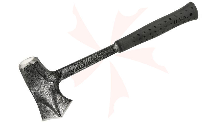 Estwing Timber Titan Splitting Tool Axe 16.25 inch Overall, Black/Gray Powder Coat, Black Rubber Handle, Black Nylon Sheath