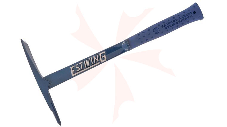 Estwing Burpee Pick, 17 inch Overall. Blue Powder Coat, Blue Rubber Handle, No Sheath