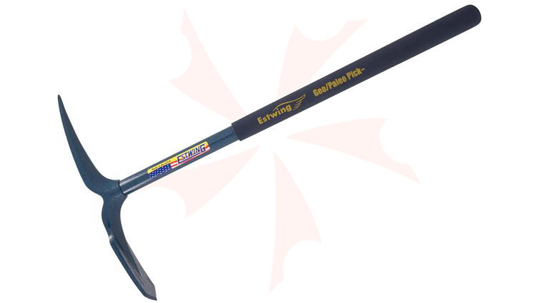 Estwing Geo/Paleo Pick, 25.5 inch Overall. Blue Powder Coat, Blue Rubber Handle, No Sheath