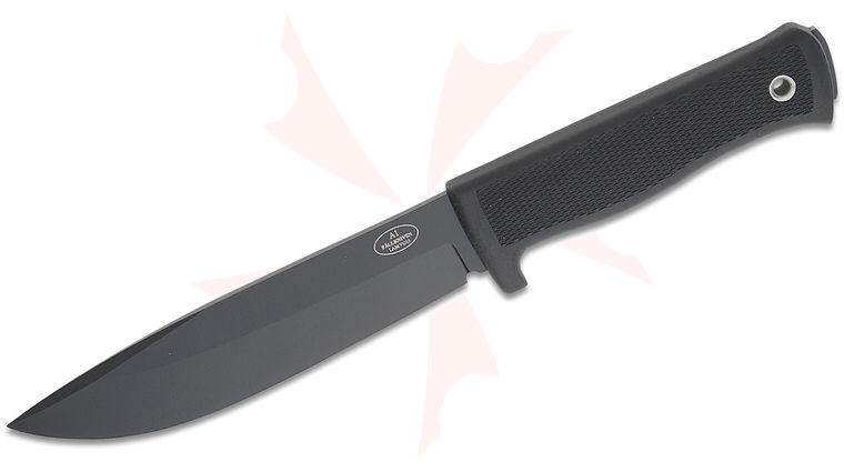Fallkniven A1 Swedish Survival Knife 6.3 inch Black VG10 Blade, Kraton Handles, Leather Sheath