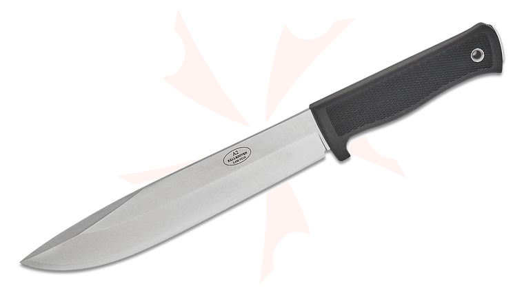 Fallkniven A2 Wilderness Knife 8 inch Satin VG10 Blade, Kraton Handle, Leather Sheath