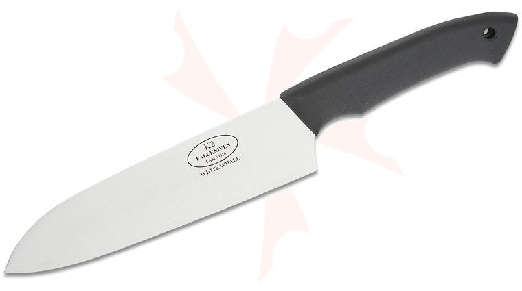 Fallkniven K2 White Whale Santoku Knife 7 inch VG10 Blade, Thermorun Handles