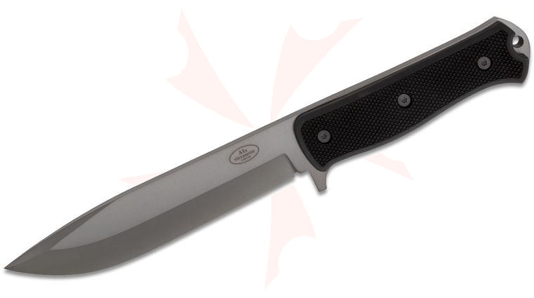 Fallkniven A1xb Swedish Survival Knife 6.34 inch Black Coated Laminated CoS Blade, Thermorun Handle, Zytel Sheath