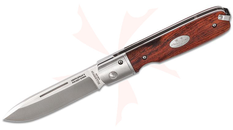 Fallkniven GP Gentleman's Pocket Folding Knife 3 inch Laminated CoS Steel Blade, Redwood Handles