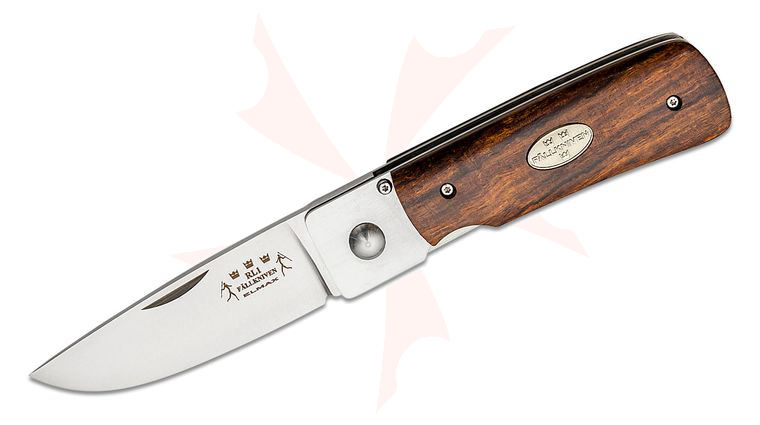 Fallkniven RL1di Folding Knife 2.75 inch Elmax Blade, Desert Ironwood Handles