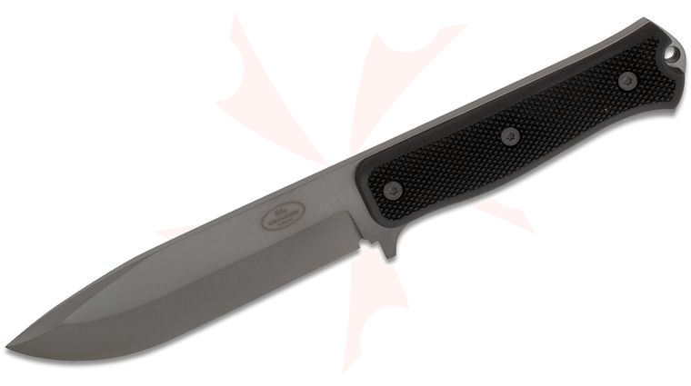 Fallkniven S1xb Forest Survival Knife 5.2 inch Laminated CoS Black Coated Blade, Black Thermorun Handle, Zytel Sheath