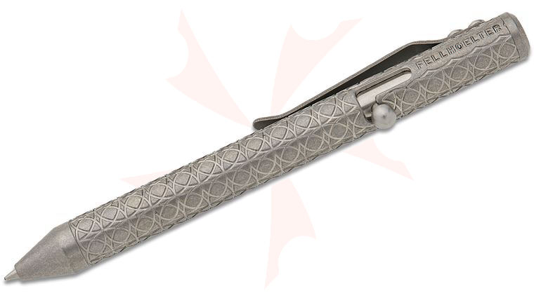 Brian Fellhoelter Custom TiBolt G2 Circles Engraved Titanium Pen, 4.75 inch Overall