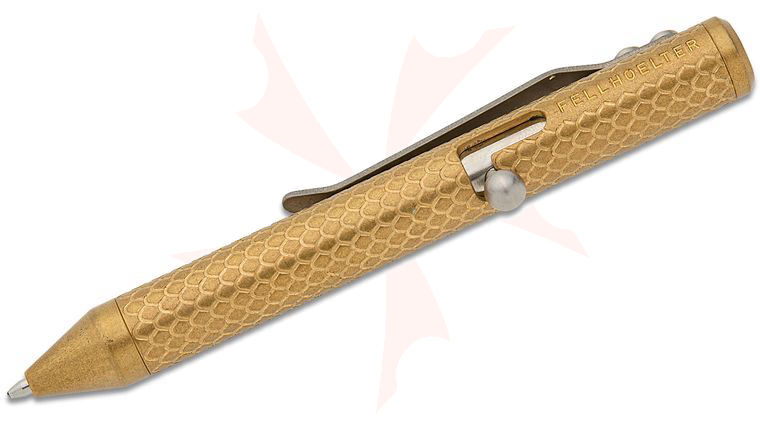 Brian Fellhoelter Custom TiNyBolt Baby Dragon Engraved Brass Pen, 4 inch Overall