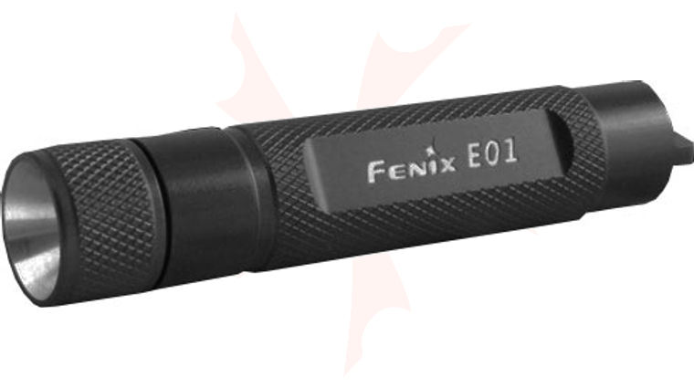 fenix e01 flashlight black V2 100 Lumen LED with EdisonBright AAA Alkaline Battery Bundle (Black) Built to withstand tough conditions Fenix E01 Mini LED Keychain